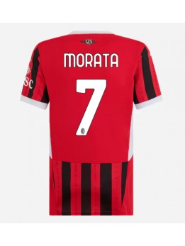 Ženski Nogometna dresi replika AC Milan Alvaro Morata #7 Domači 2024-25 Kratek rokav